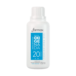 34249 DESCOLORANTE AGUA OXIGENADA CREMOSA 20 VOLUMES FARMAX 70ML